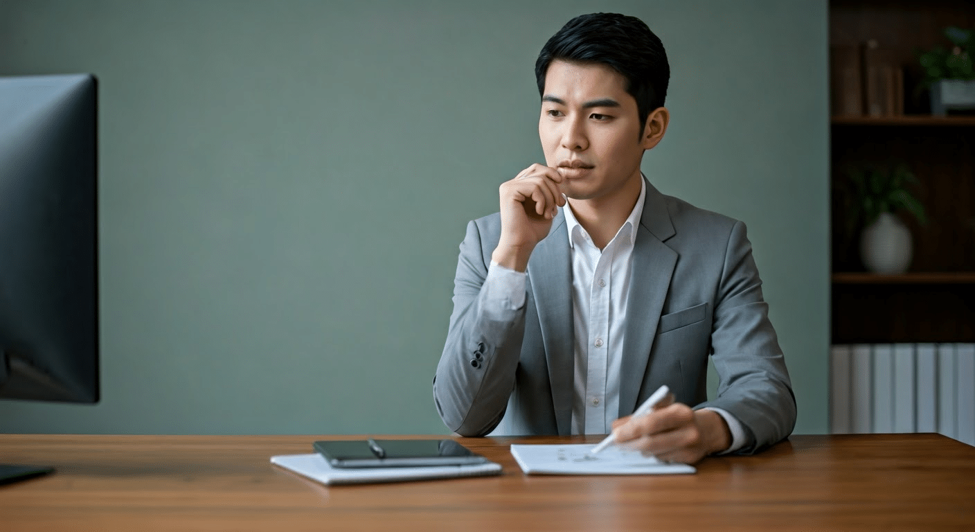 Influencer using line break generator on laptop to format Instagram post