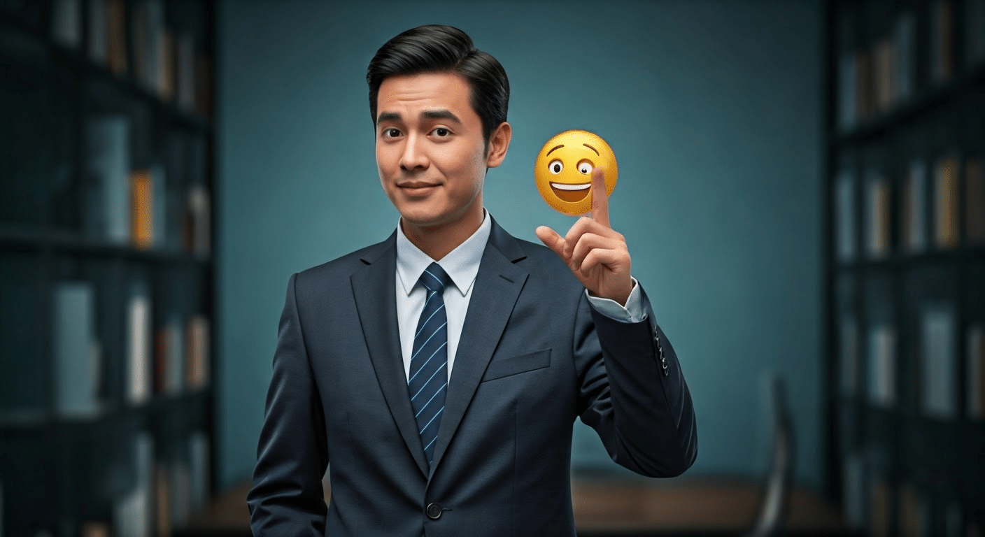 Comparison of expressive Bitmoji and simple emoji on smartphone