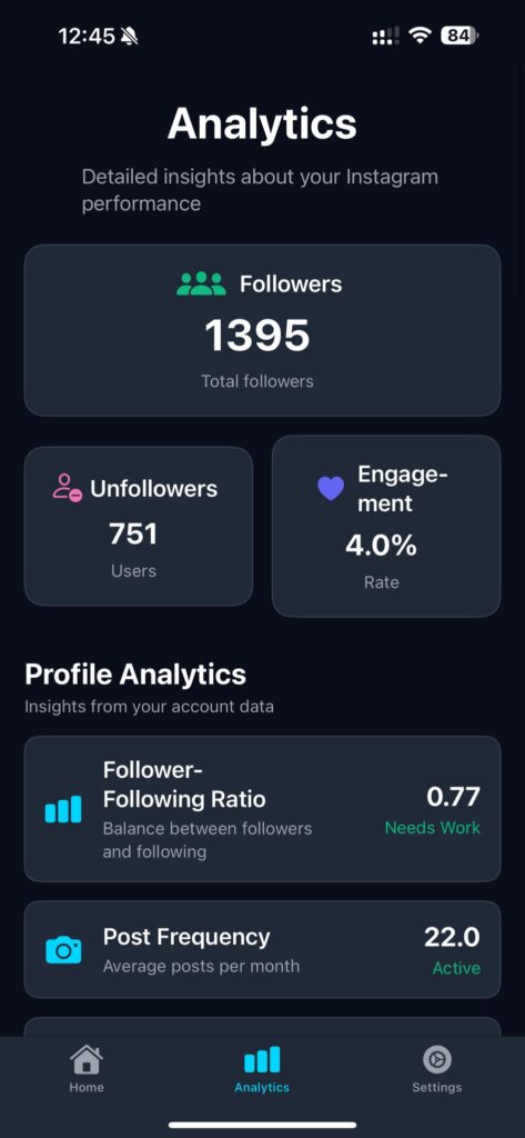 Instagram Follower Tracker App