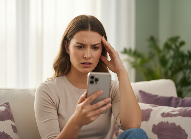 Why Follower Counts Change but Lists Lag: Professional lifestyle photography, young woman in her late 20s with natural mak