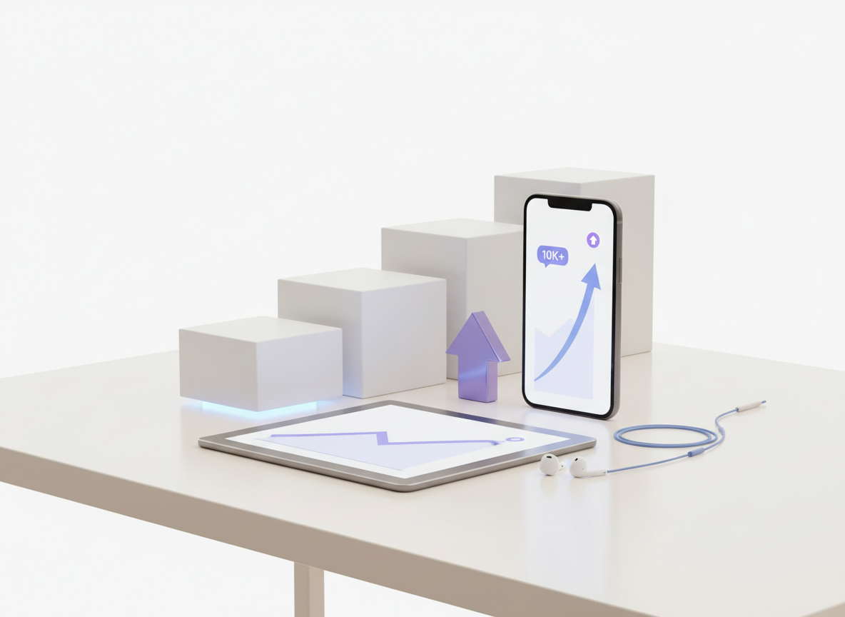 Understanding Follower Growth Spikes: Clean professional photography, organized elements representing practical applic