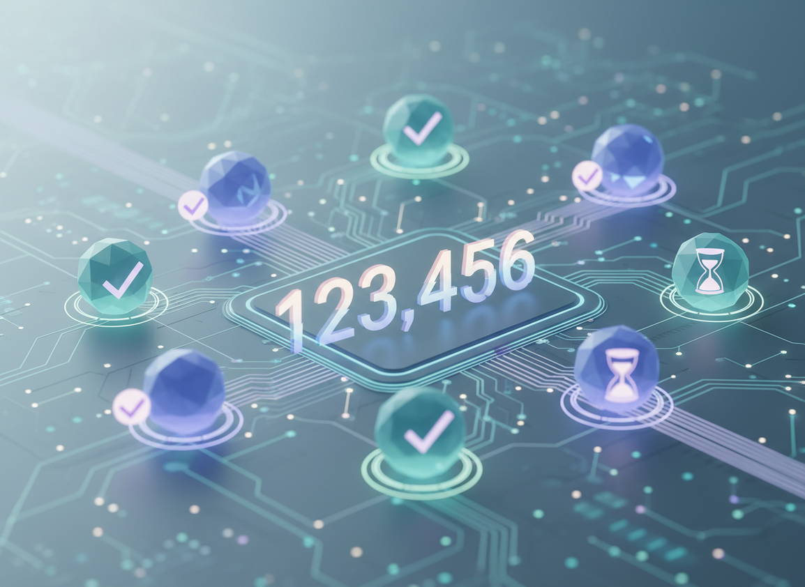 Follower Count Freshness Explained: Abstract digital illustration showing multiple interconnected server nodes or sy