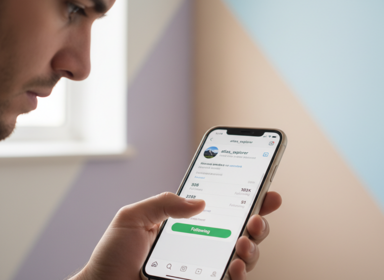 When Should You Unfollow Someone on Instagram?: Close-up of a person's hand holding a smartphone displaying an Instagram p...