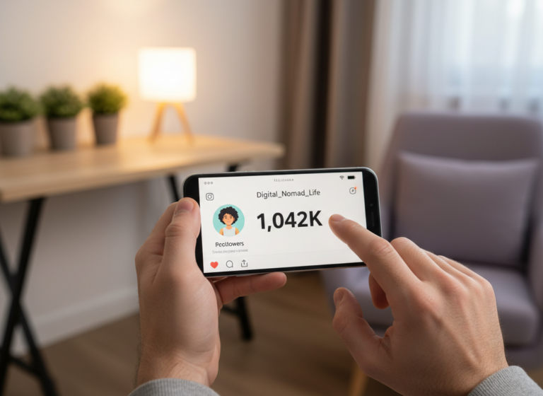Can You See Your Recent Unfollowers: A person's hands holding a smartphone displaying an Instagram profile screen wit
